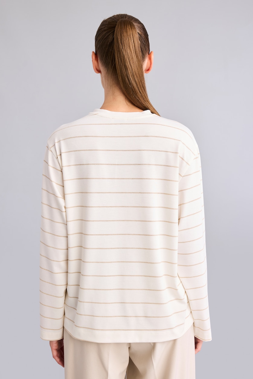 Women Ecru Relax Fit Long Sleeve T-Shirt