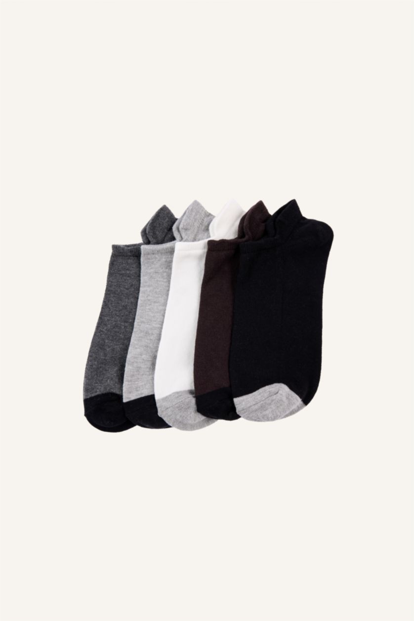 Men Karma 5 Piece Cotton Step Socks