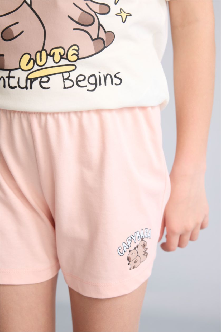 Young Girls - Teen Girls Ecru 2 piece Regular Fit Knitted Pyjamas