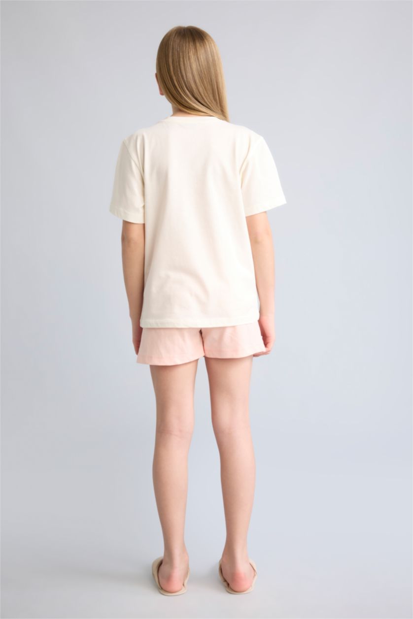 Young Girls - Teen Girls Ecru 2 piece Regular Fit Knitted Pyjamas