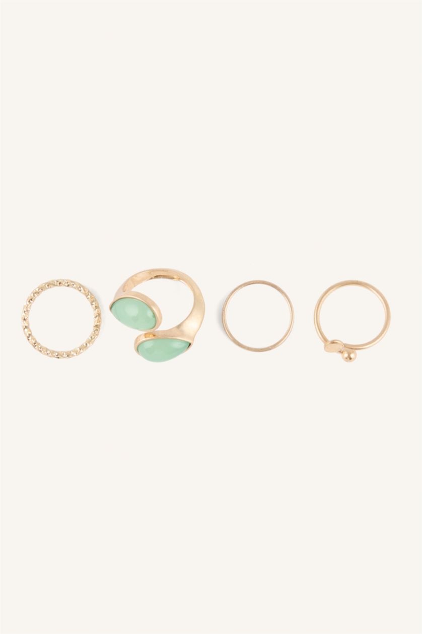 Women Altın 4 piece Ring