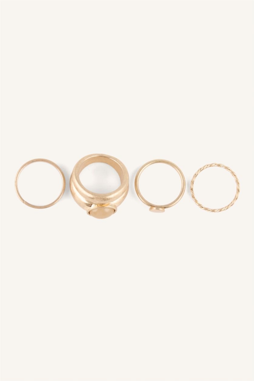 Women Altın 4 piece Ring