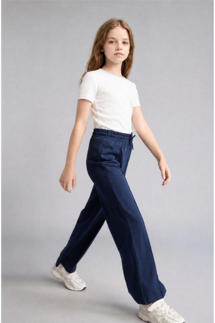 Young Girls - Teen Girls NAVY Wide Leg Trousers