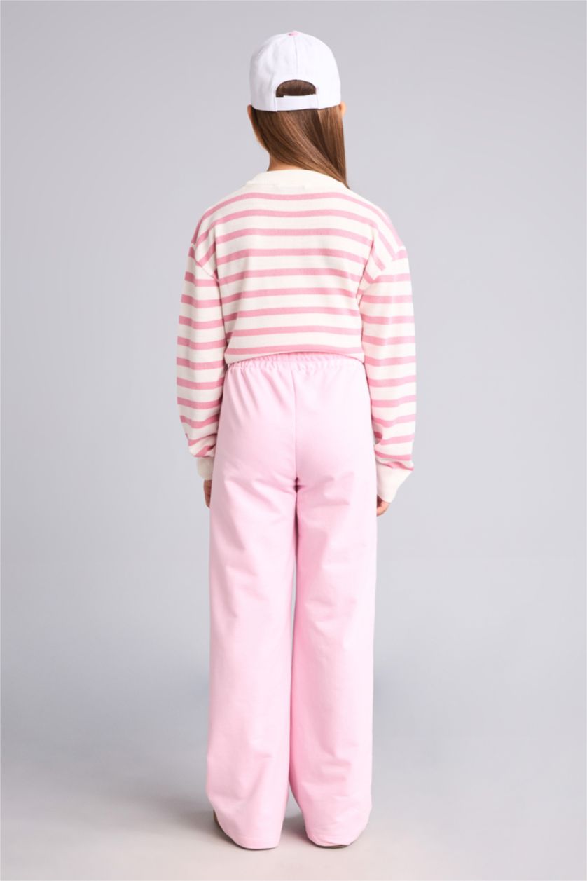 Young Girls - Teen Girls Light Pink Wide Leg Trousers