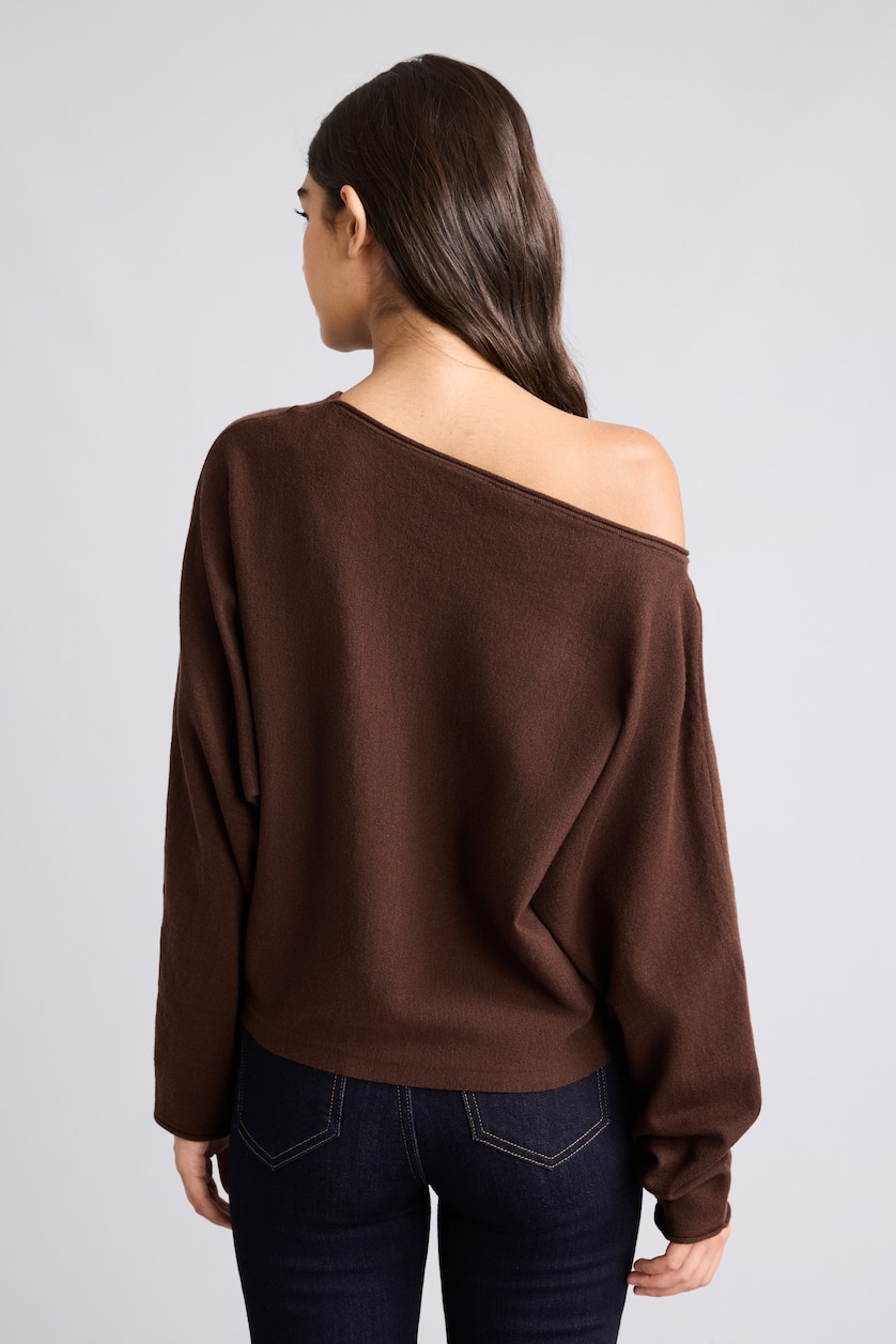 Women Brown Regular Fit Knitwear Pullover