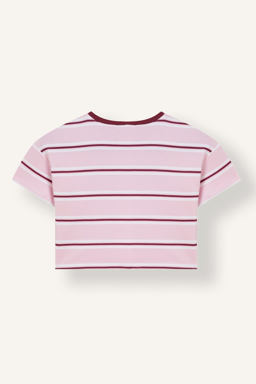 Young Girls - Teen Girls Light Pink Girl Regular Fit 100% Cotton Slogan Print Short Sleeve T-Shirt