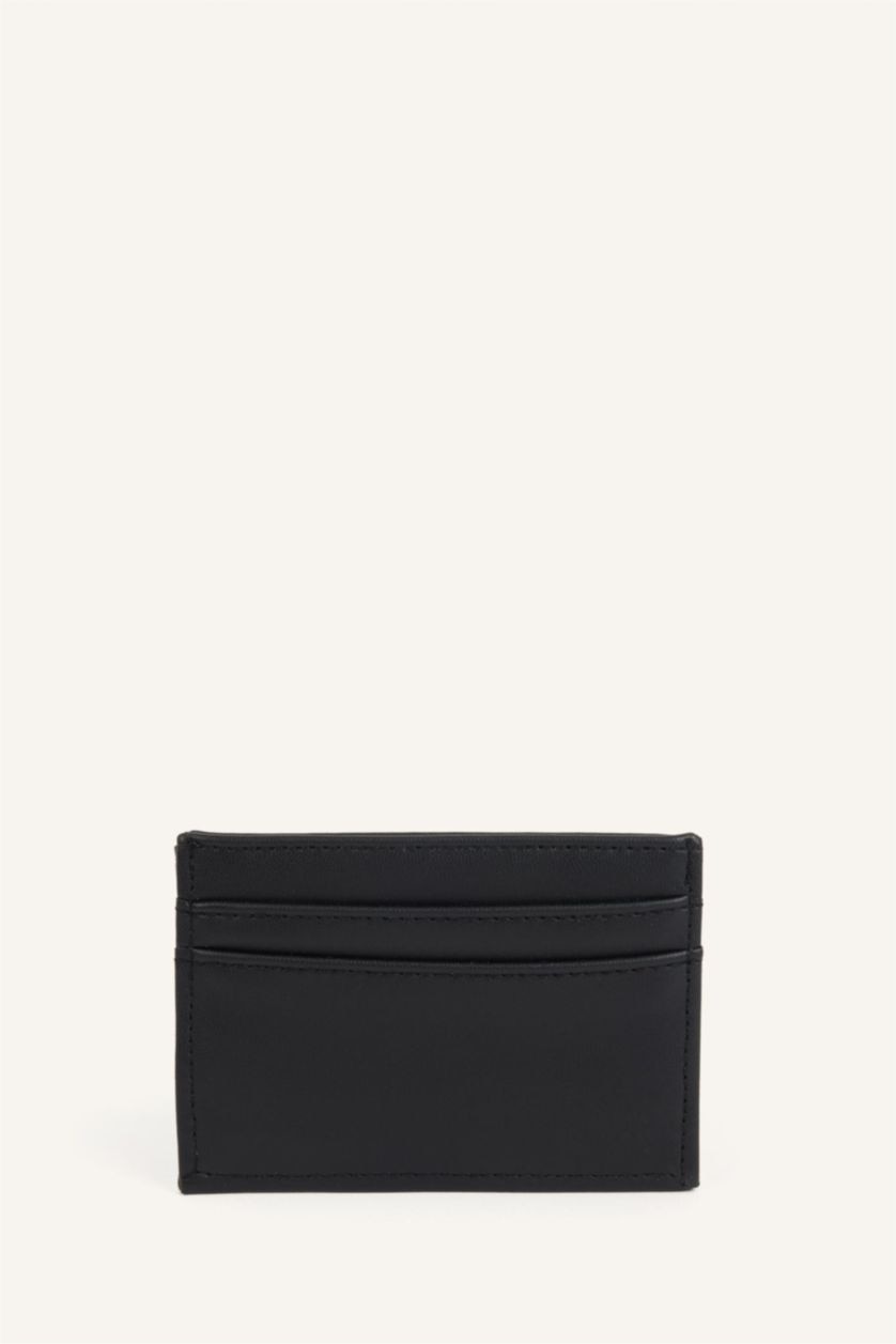 Men Black Man Business Card Wallet