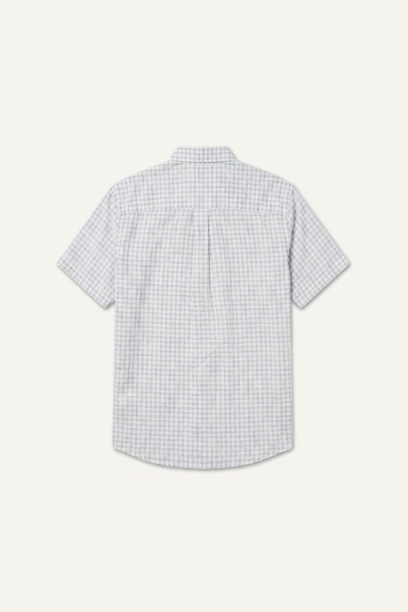 Men Indigo Regular Fit Cotton Short Sleeve Shirt