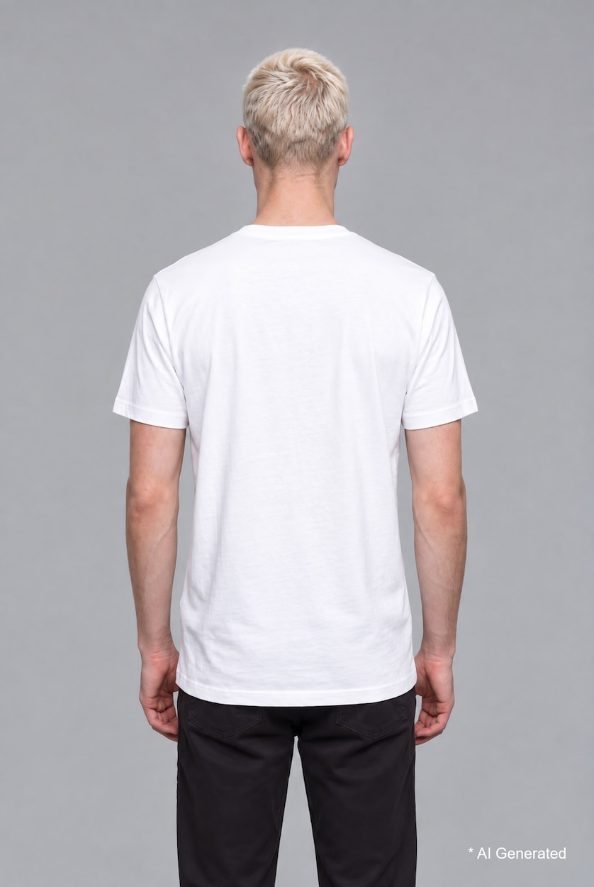 Men White Regular Fit Short Sleeve T-Shirt