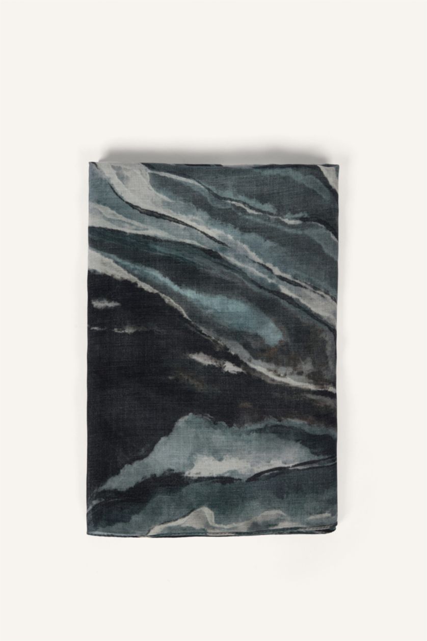 Woman NAVY Woman Printed Shawl
