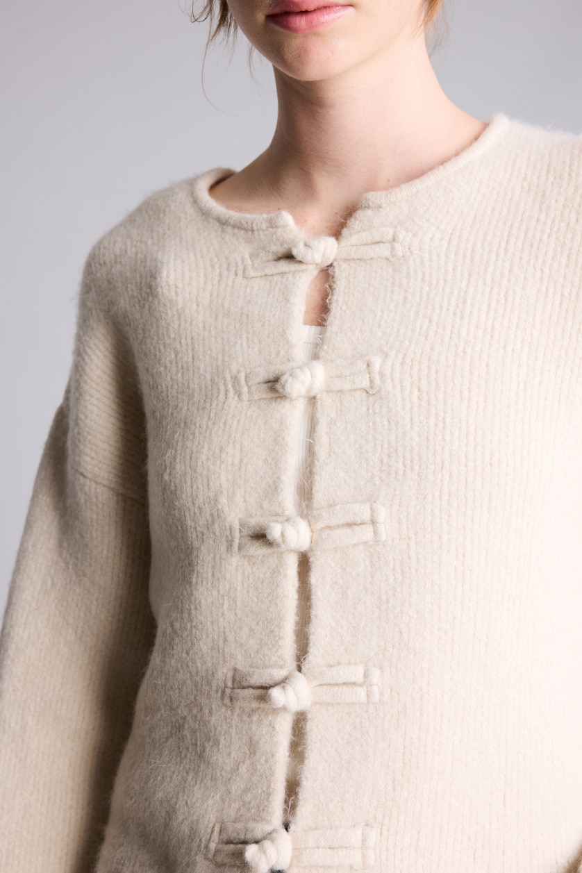 Woman Beige Regular Fit Basic Cardigan