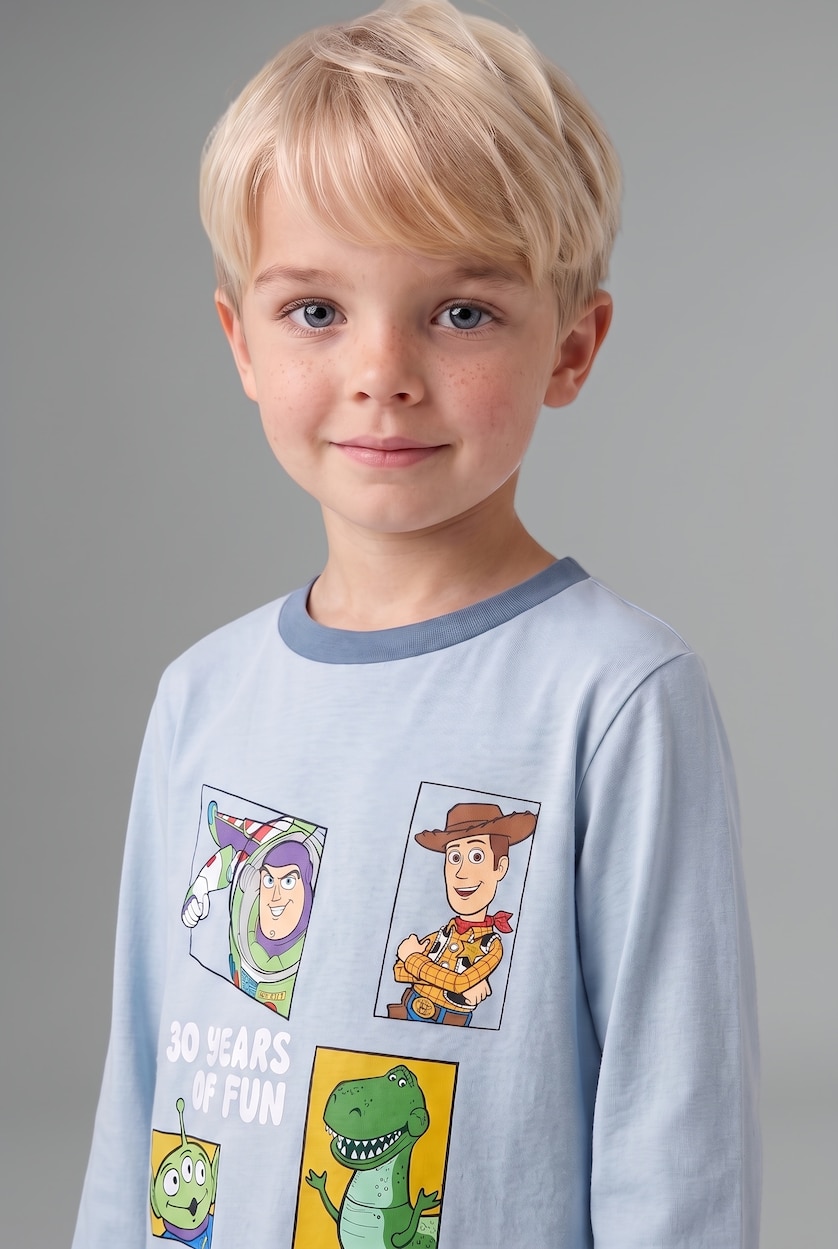 Baby Boys Blue 2 piece Regular Fit Toy Story Licensed Knitted Pyjamas