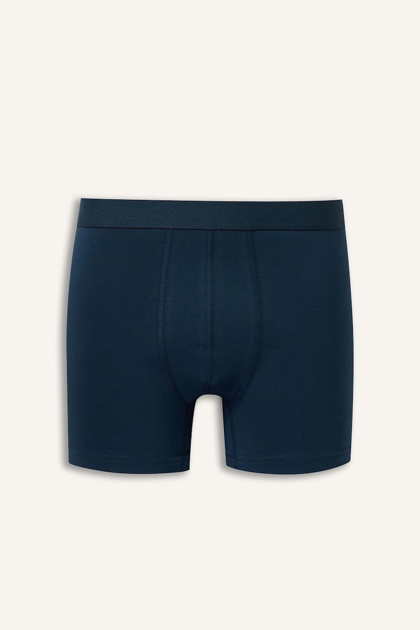 Erkek Lacivert Regular Fit Beli Lastikli Boxer