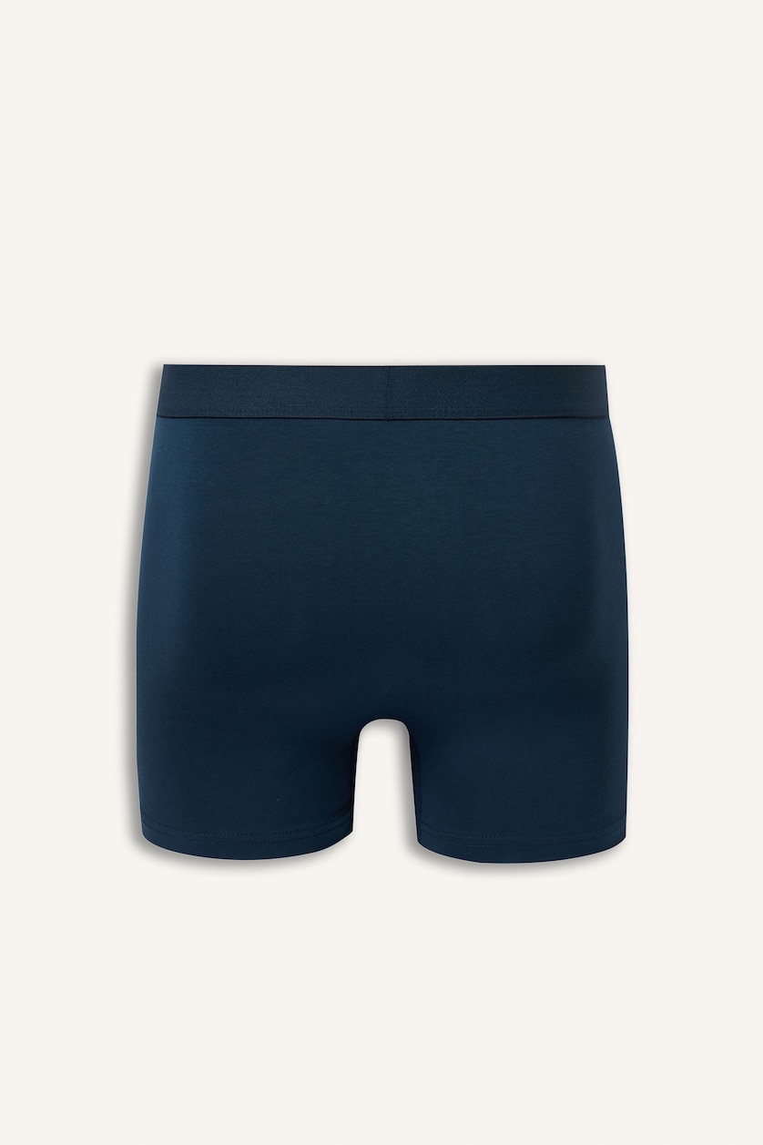Erkek Lacivert Regular Fit Beli Lastikli Boxer