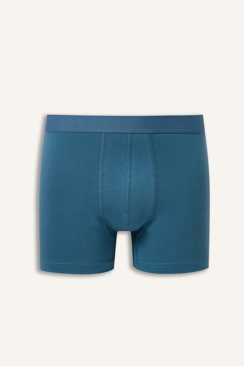 Erkek Lacivert Regular Fit Beli Lastikli Boxer