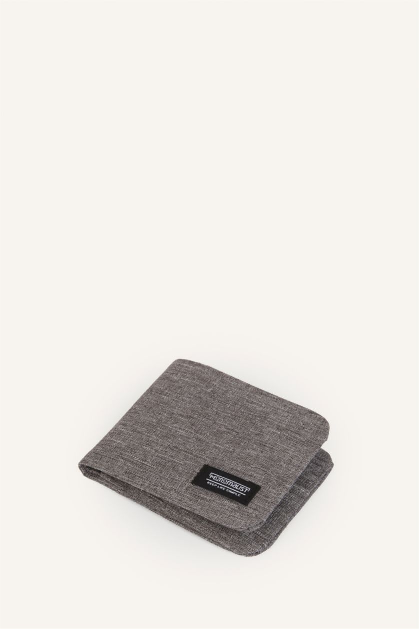 Men Grey Melange Man Wallets