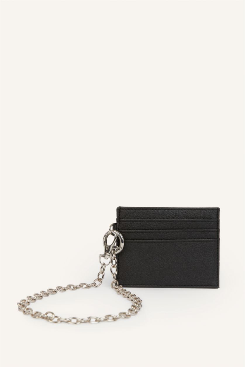 Men Black Man Business Card Wallet