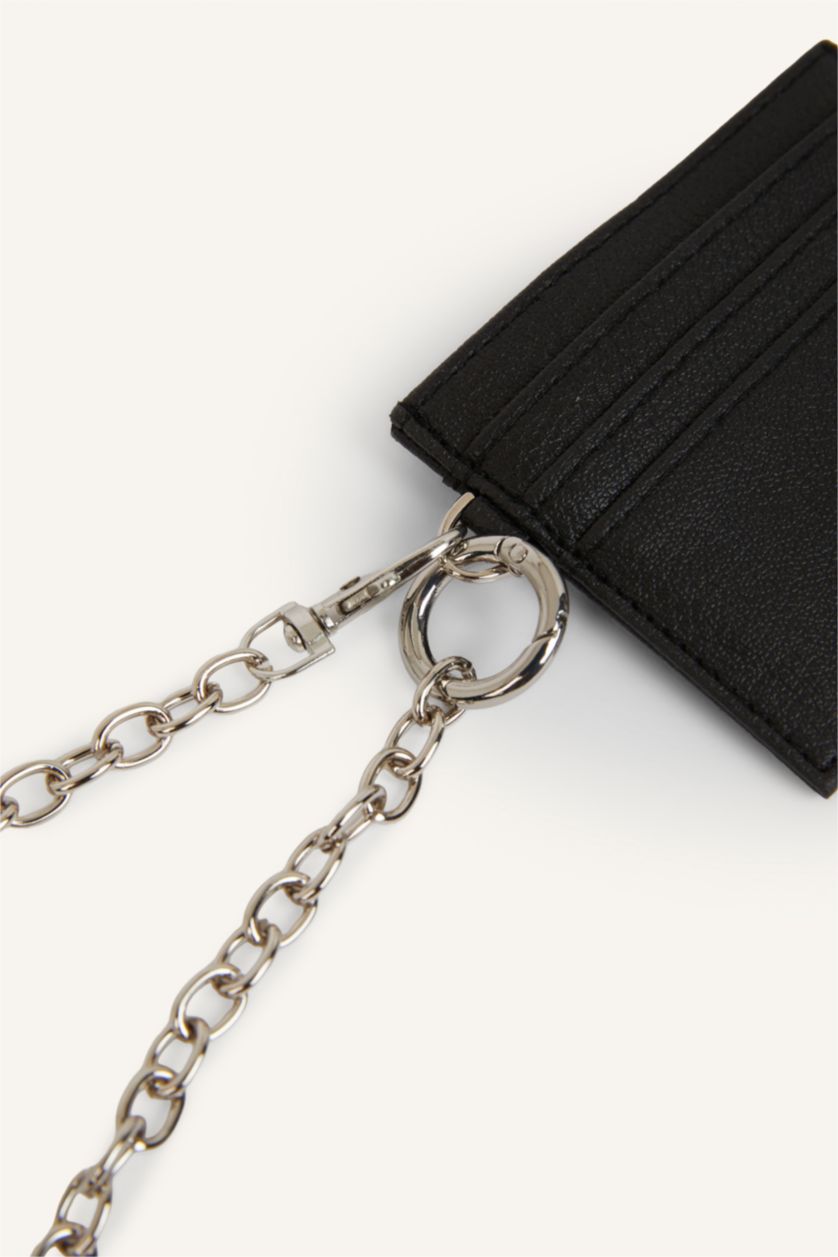 Men Black Man Business Card Wallet