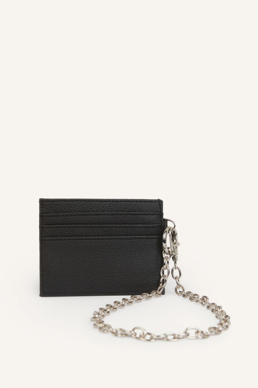 Men Black Man Business Card Wallet