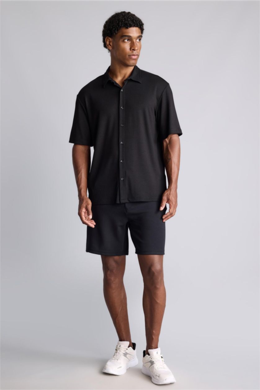 Men Black Standard Fit