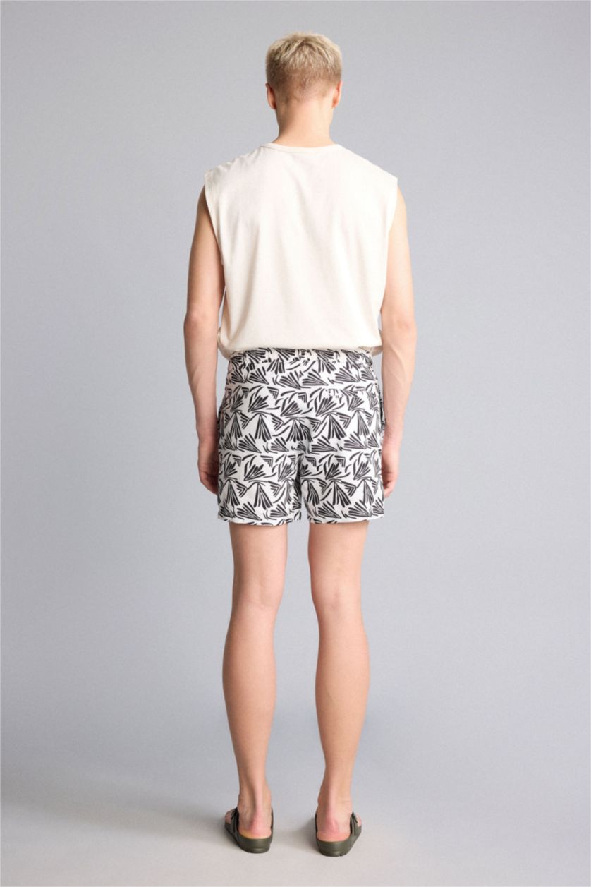 Men White Swim Shorts