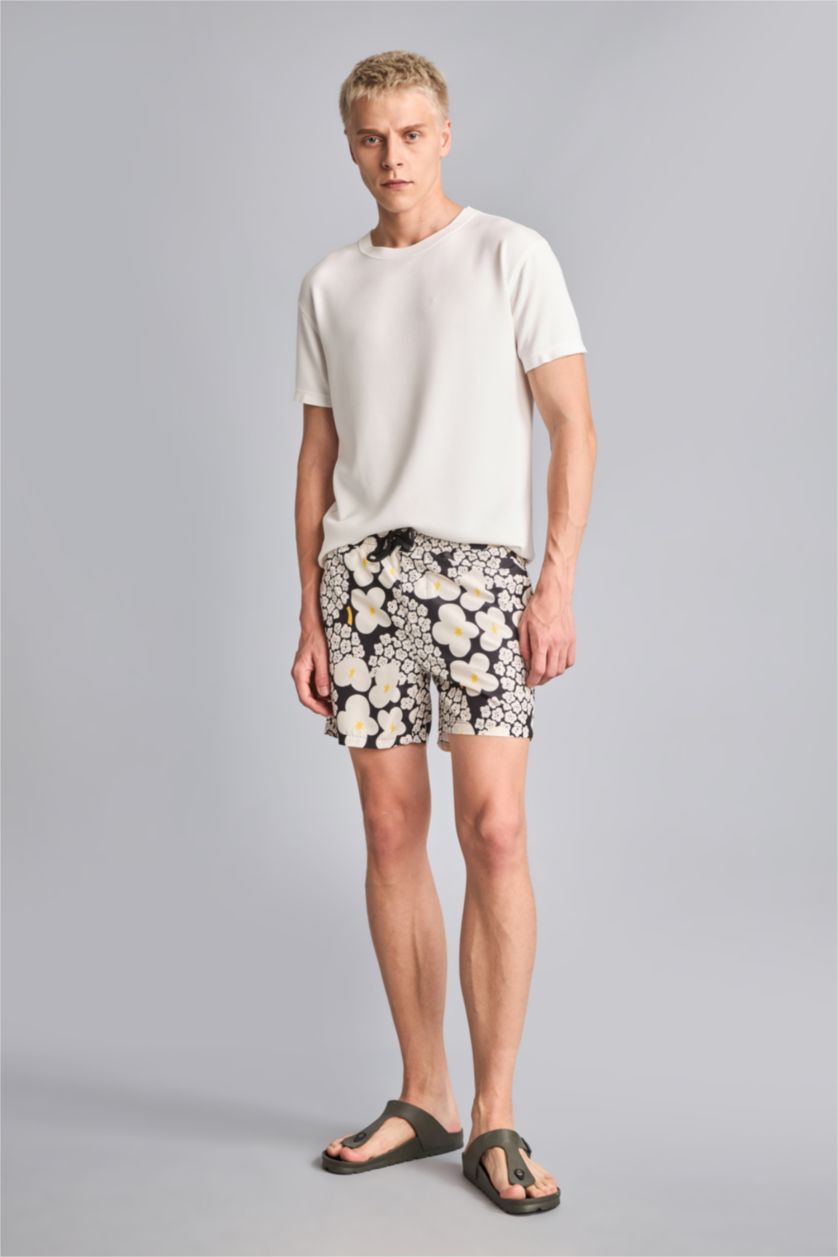 Men Black Swim Shorts