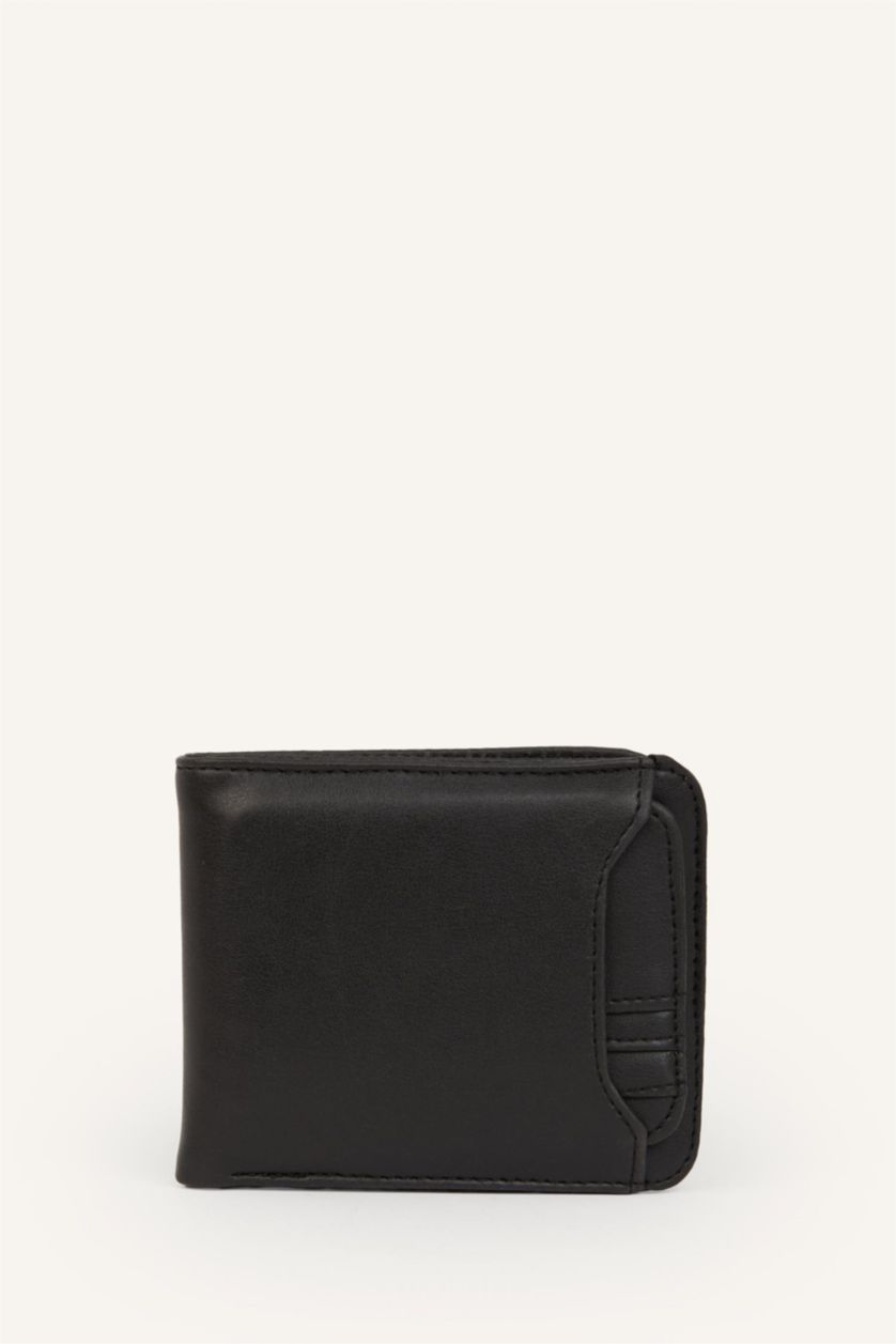 MAN Black Man Faux Leather Wallets