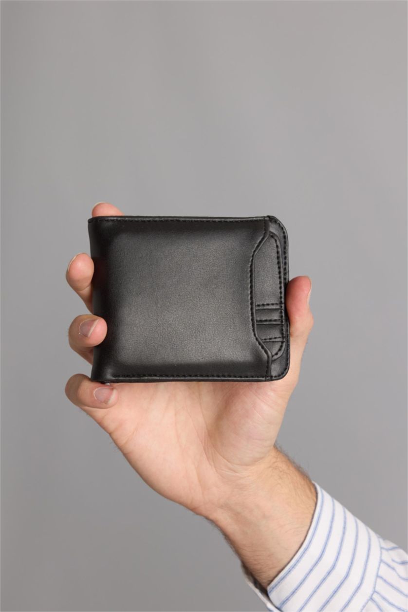 MAN Black Man Faux Leather Wallets