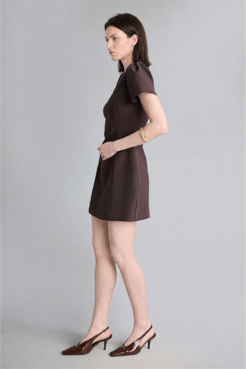 Women Brown Mini Dress