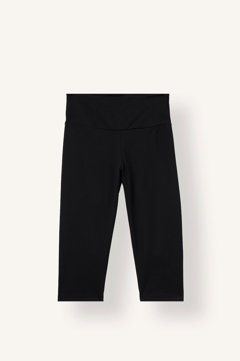 Woman Black High Waist Sport Leggings