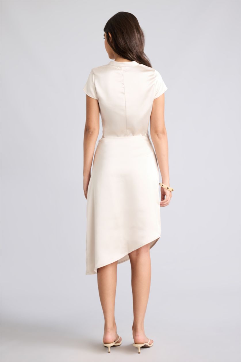 نساء اللون الحجري Asymmetric Maxi