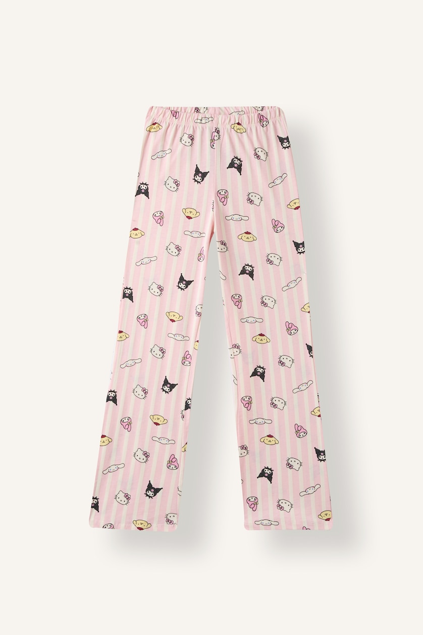 Kız Çocuk - Genç Kız Ekru 2'li Pijama Takımı Hello Kitty Kız Çocuk