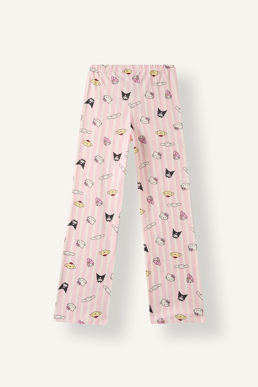 Kız Çocuk - Genç Kız Ekru 2'li Pijama Takımı Hello Kitty Kız Çocuk