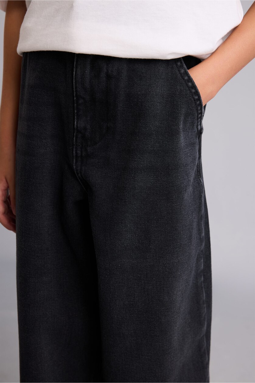 GIRLS & TEENS Black Girl Baggy Fit Jeans