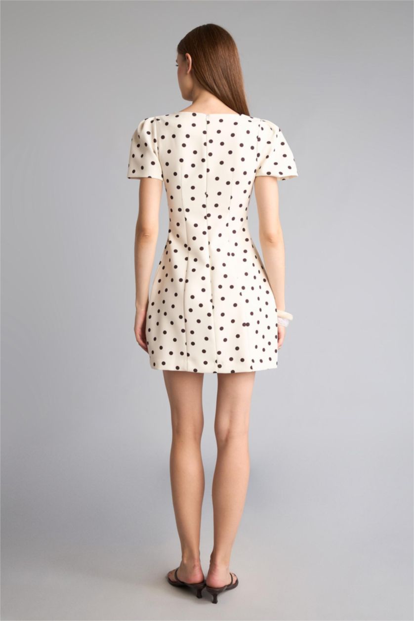 Women Ecru Mini Dress