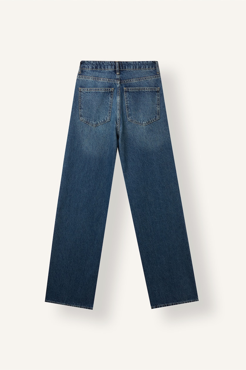 Women Blue High Waist Trousers