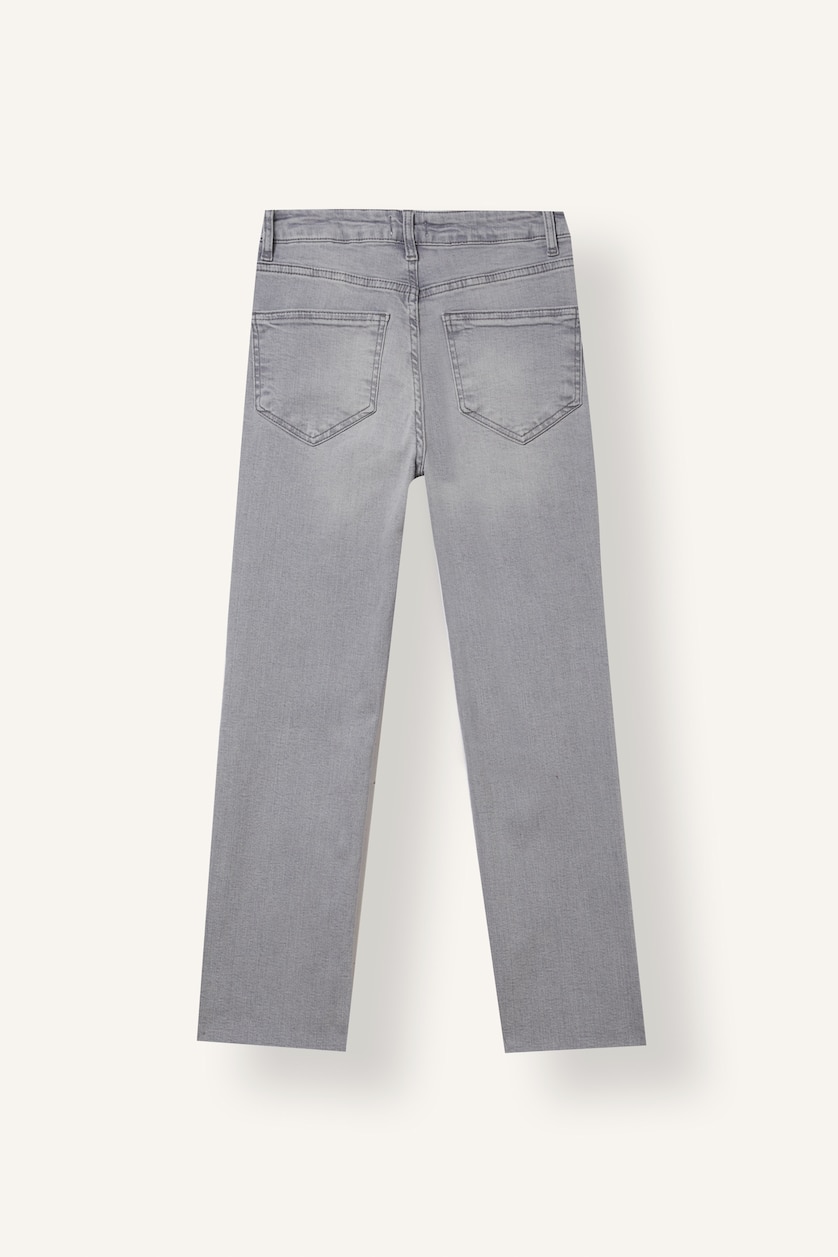Women Grey High Waist Trousers