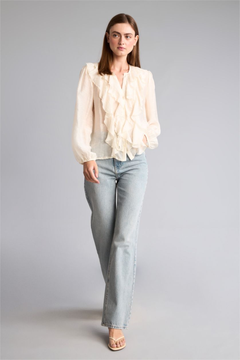 Women Ecru Regular Fit Sensual