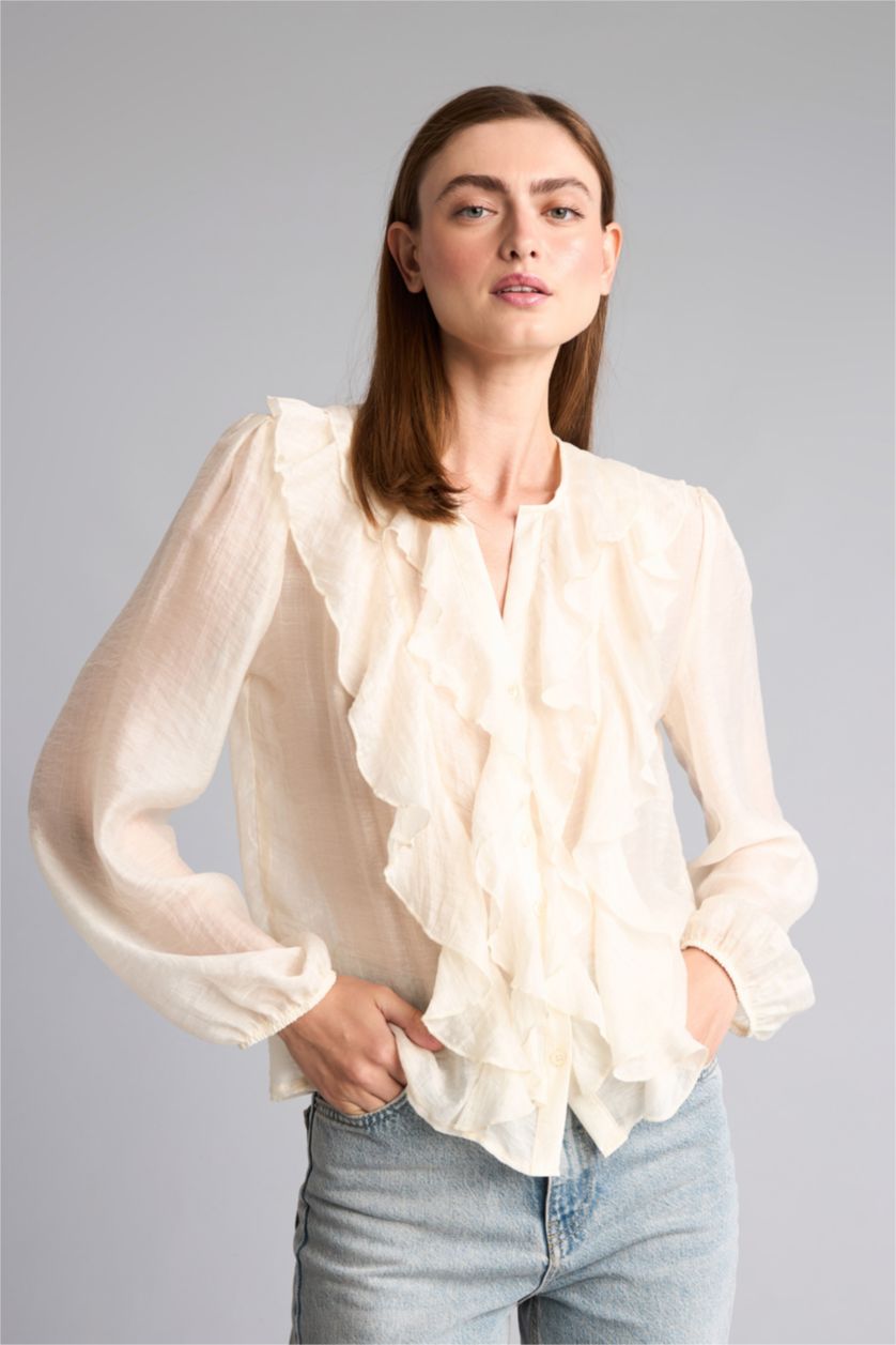 Women Ecru Regular Fit Sensual