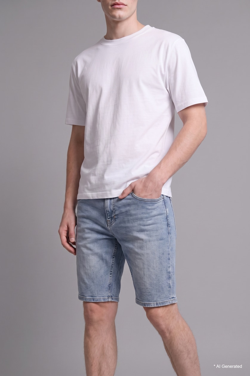 Man Light Blue Slim Fit