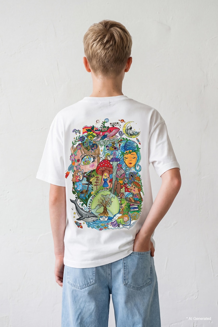Young Boys - Teen Boys White Regular Fit Short Sleeve T-Shirt