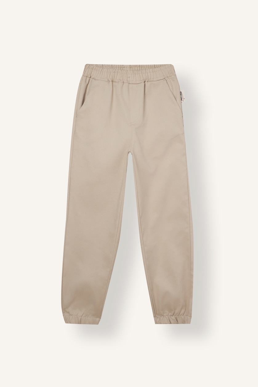 Boys & Teens Beige Boy Knit-Effect Pockets Jogger Sweatpants