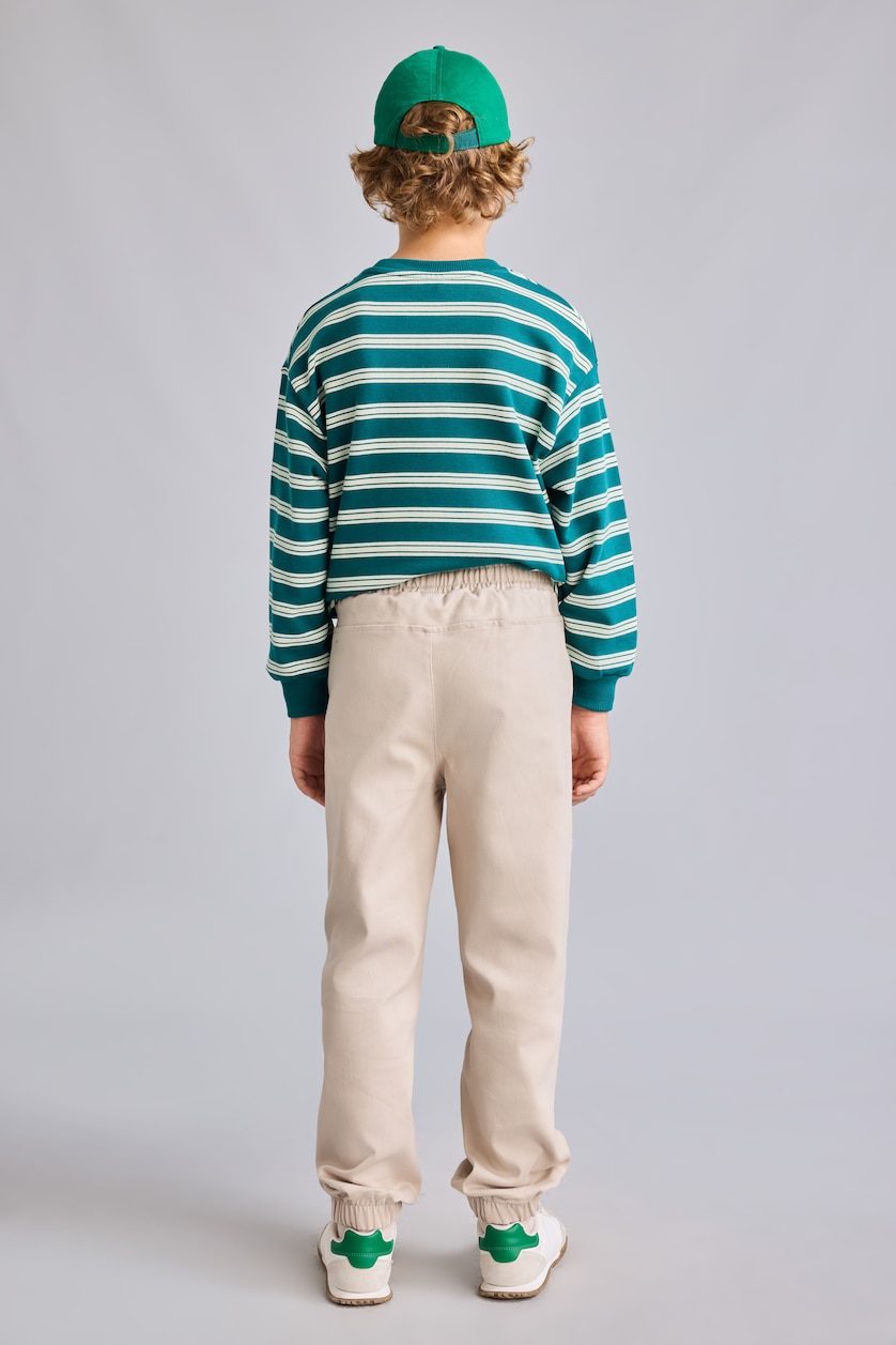 Young Boys - Teen Boys Beige jogger Knitting Look Trousers