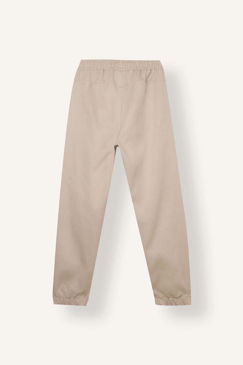Boys & Teens Beige Boy Knit-Effect Pockets Jogger Sweatpants