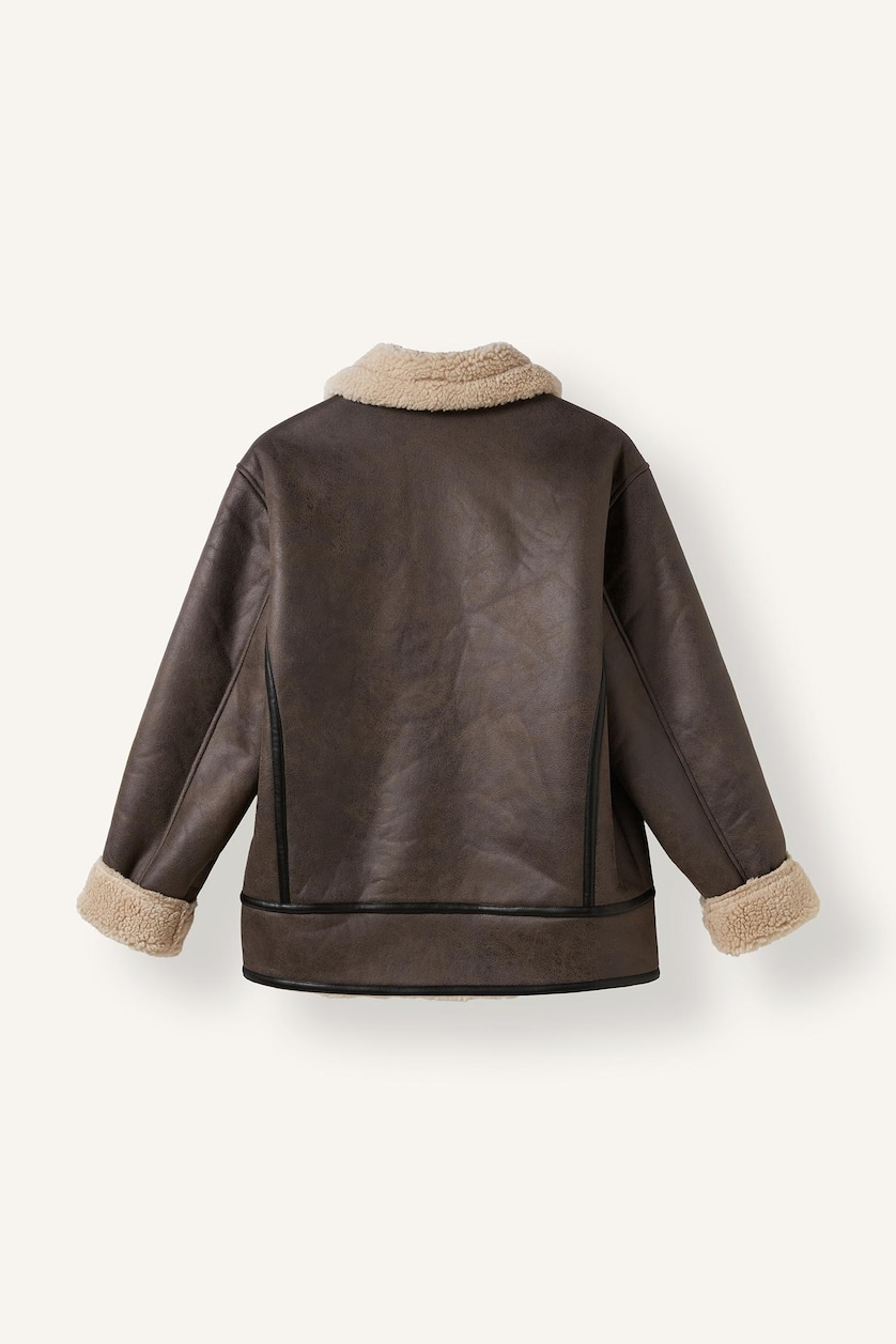 Men Brown Zipper Puffer Jacket