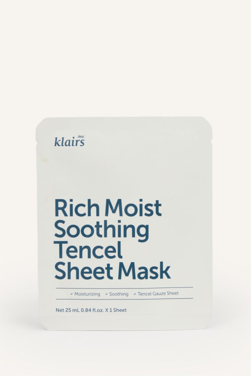 Kadın Beyaz Dear Klairs Klairs Rich Yoğun Nemlendirici Kağıt Maske