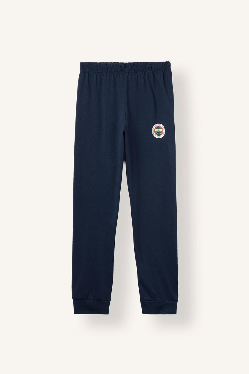 Young Boys - Teen Boys NAVY 2 piece Regular Comfort Fit Knitted Pyjamas
