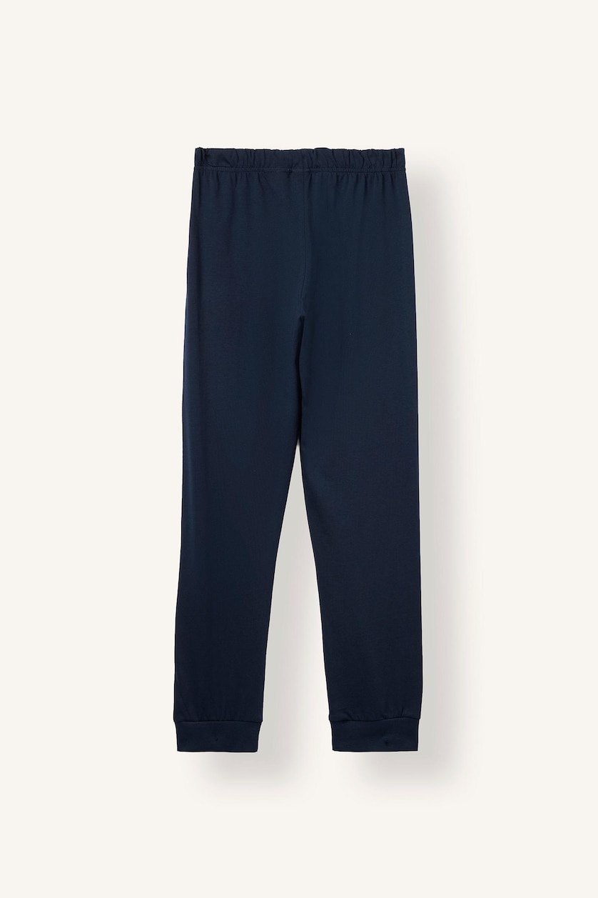 Young Boys - Teen Boys NAVY 2 piece Regular Comfort Fit Knitted Pyjamas