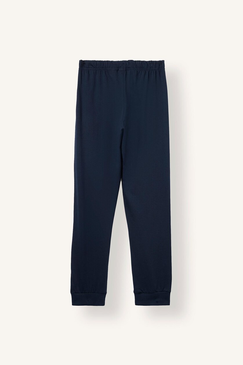 Young Boys - Teen Boys NAVY 2 piece Regular Comfort Fit Knitted Pyjamas