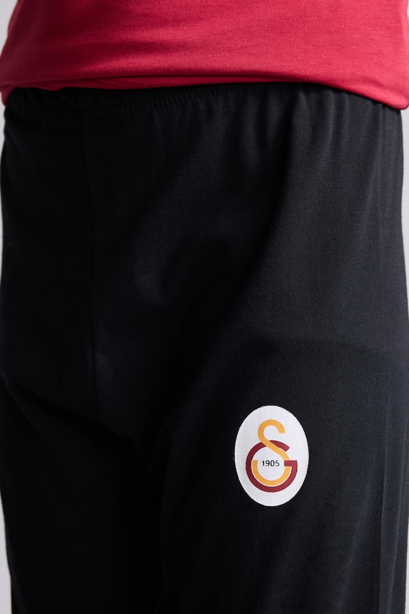 Erkek Çocuk - Genç Erkek Kırmızı %100 Pamuk 2'li Takım Galatasaray Baskılı Erkek Çocuk